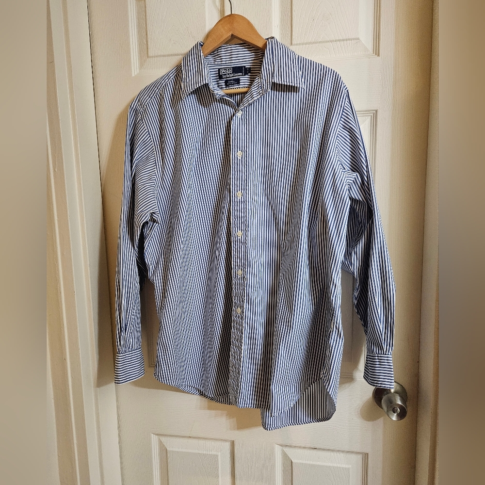 Ralph Lauren Blue Striped Men's Shirt